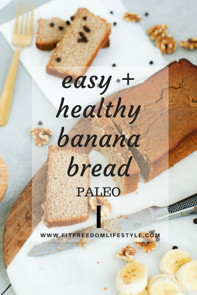 easy and healthy paleo banana bread, healthy treats, fall treats, fall snacks, paleo foods
